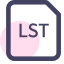 LST File Extension Icon, LST,file,list