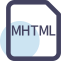 MHTML File Extension Icon, MHTML,MIME,web