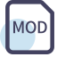 MOD File Extension Icon, MOD,audio,module