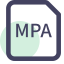 MPA File Extension Icon, MPA,MPEG-2,audio