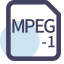 MPEG-1 File Extension Icon, MPEG-1,video