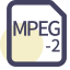 MPEG-2 File Extension Icon, MPEG-2,video