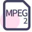 MPEG2 File Extension Icon, MPEG-2,MPEG2,video