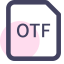 OTF File Format Icon, OTF,file format,font