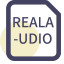 RealAudio File Format Icon, RealAudio,audio,file format