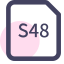 S48 File Format Icon, S48,data,file format