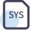 SYS File Format Icon, SYS,file format,system