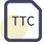 TTC File Format Icon, TTC,file format,font