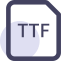 TTF File Format Icon, TTF,file format,font