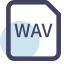 WAV File Format Icon, WAV,audio,file format