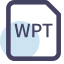 WPT File Format Icon, WPT,file format,template
