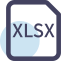 XLSX File Format Icon, XLSX,file format,spreadsheet