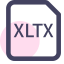 XLTX File Format Icon, XLTX,file format,template