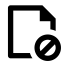 File Forbid Line Icon, file,forbid,document