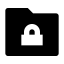 Filled Folder Lock Icon, folder,lock