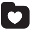 Favorites Folder Icon, favorites,folder,heart