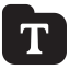 Fonts Folder Icon, folder,fonts,type