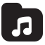 Music Folder Icon, audio,folder,music