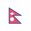 Nepal Flag Icon, Nepal,flag
