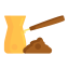 Turkish Grid Icon, Turkish grid,Turkish coffee - making