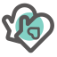 Oven Mitt Icon, kitchen,oven mitt,safety