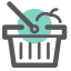 Vegetable Basket Icon, vegetable basket,grocery,food