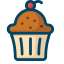 Cupcake Icon, cupcake,dessert,food
