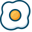 Fried Egg Icon, fried egg,breakfast,food