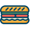 Sandwich Icon, sandwich,fast food,food