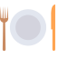 Fork, Knife, Plate Icon, cutlery,dining