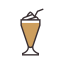 Coffee with Ice Cream Icon, coffee,ice cream