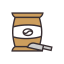 Sack of Coffee Beans Icon, coffee beans,sack