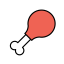 Chicken Leg Icon, chicken leg,meat,food