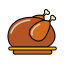 Roast Chicken Icon, roast chicken,meat,dish