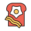 Small Cheese with Bacon and Egg Icon, cheese,bacon,egg,breakfast