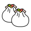 Steamed Bun Icon, steamed bun,Chinese snack,food