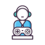 Gamer Icon, gamer,game player