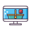 Online Distribution Icon, online distribution,game distribution