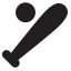 Baseball Bat Icon, baseball,bat