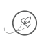Rocket Orbiting Galaxy Icon, galaxy,orbit,rocket