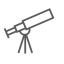 Telescope Icon, astronomy,space,telescope