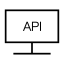 Platform API Icon, API,monitor,platform