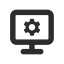 System Setting Icon, monitor,system setting