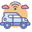 Autonomous Car Icon, autonomous car,car,driving