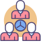Collaborative Innovation Network Icon, collaborative innovation,network,people