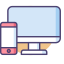 Devices Icon, devices,phone,monitor