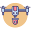 Drone Surveillance Icon, UAV,drone,surveillance