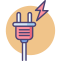 Energy Consumption Icon, energy consumption,plug,lightning