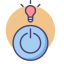 Intelligent Power Icon, intelligent power,power,light bulb