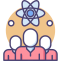 Knowledge Worker Icon, atom,knowledge worker,people